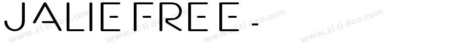 Jalie FREE字体转换